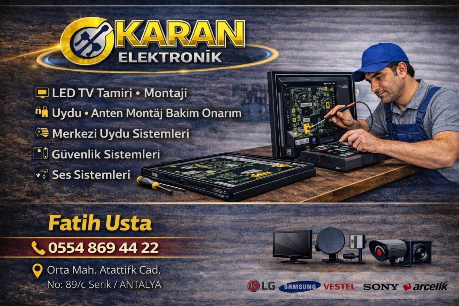 serik televizyon tamircisi